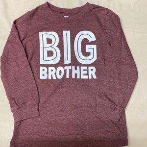 Carter’s Big Brother Long-sleeved Shirt- Size 7 (boys)